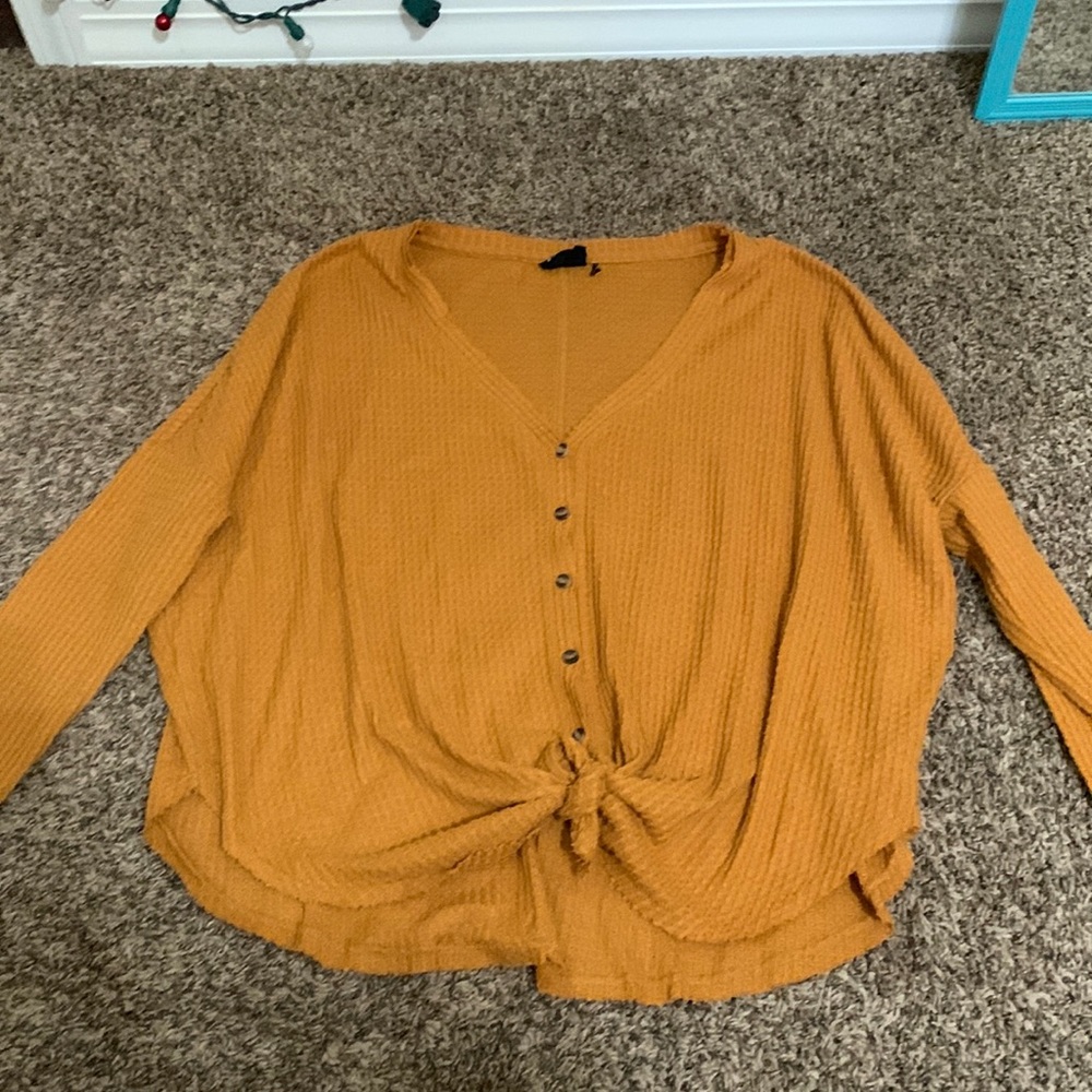 Button down sweater